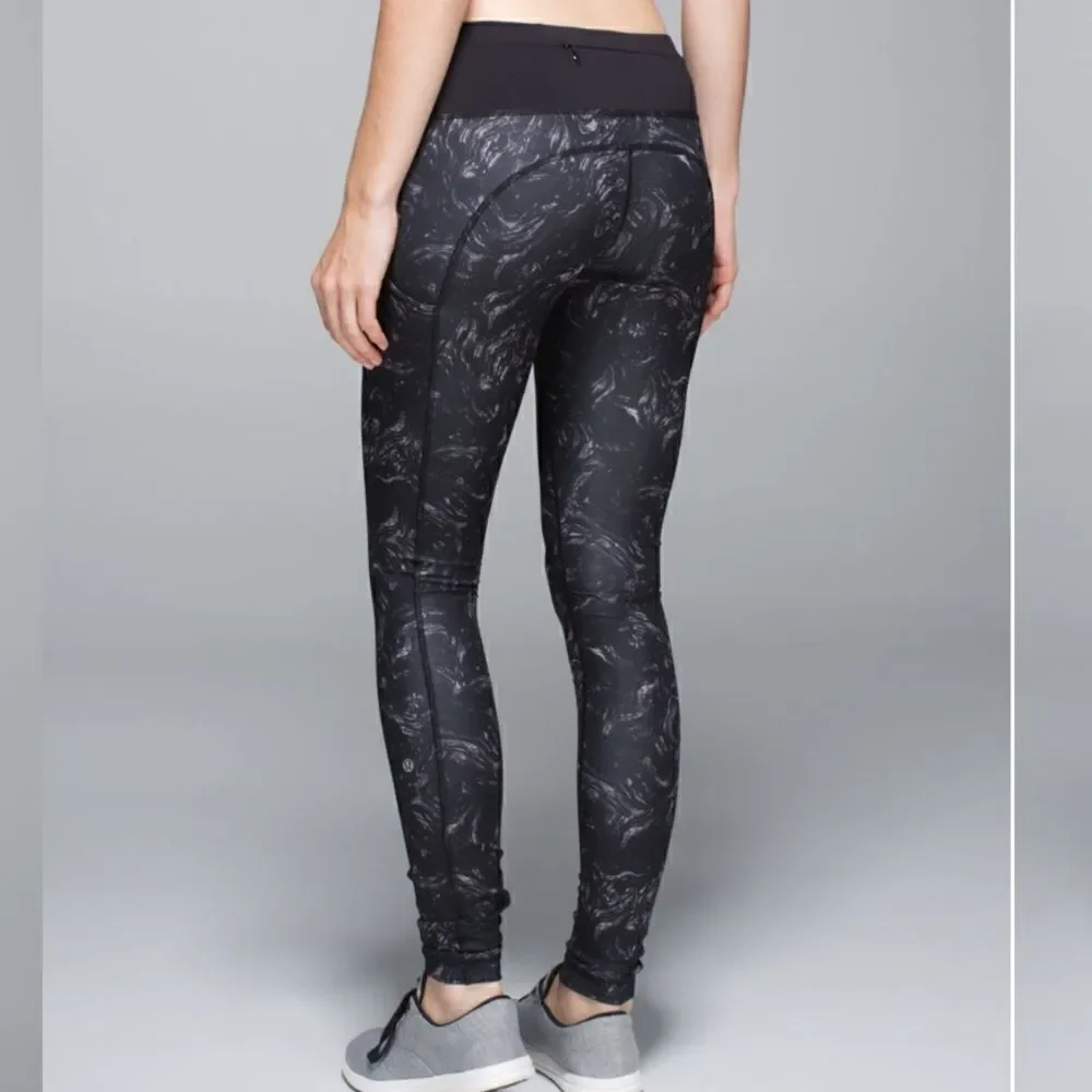 Lululemon Speed Tight II Full-On Luxtreme Arsenal Ambient Grey Black Size 8